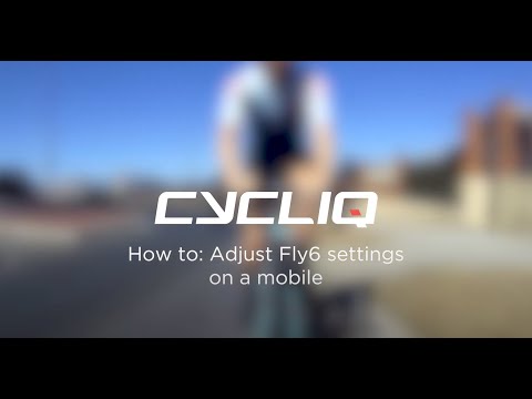 How to adjust Fly6 settings on a mobile