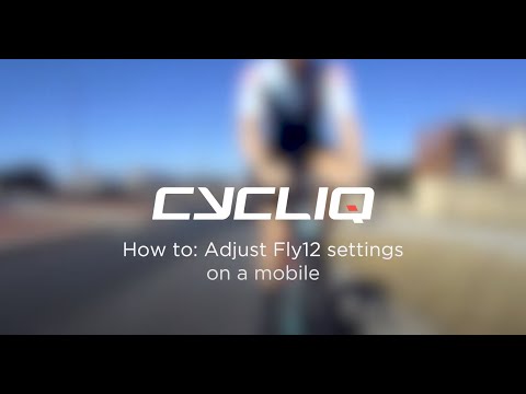 How to adjust Fly12 settings on a mobile