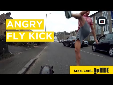 Angry Fly Kick | Angry Driver | Caught on the Cycliq Fly6
