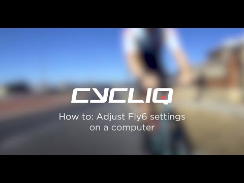 How to adjust Fly6 settings on a computer